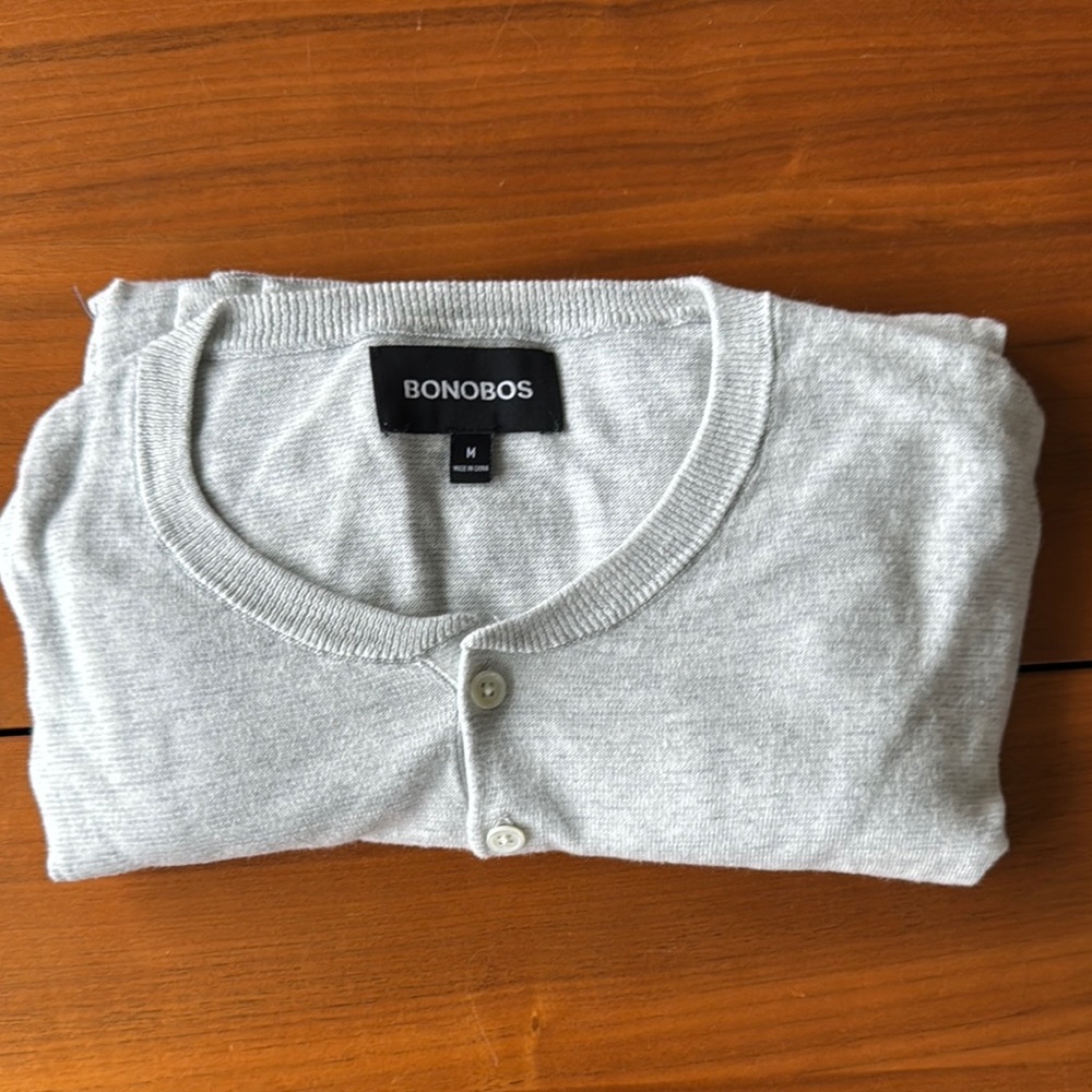 Bonobos Soft Air Henley - Size M - 100% Cotton